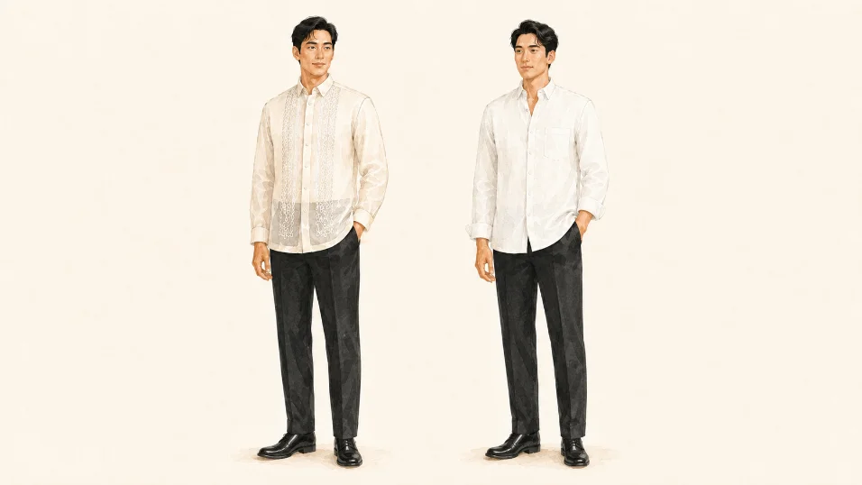 Gentlemen attire illustration